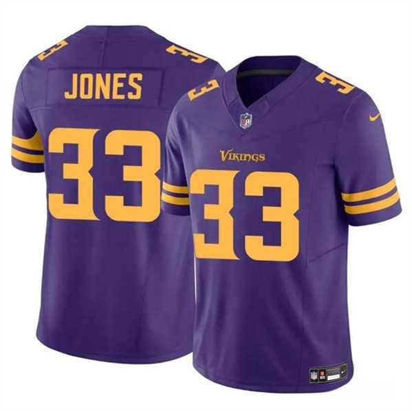 Men & Women & Youth Minnesota Vikings #33 Aaron Jones Purple F.U.S.E. Color Rush Vapor Untouchable Limited Stitched Jersey